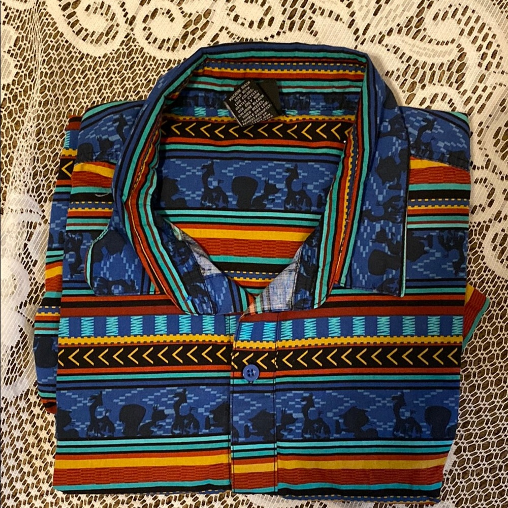 Disney Emperor’s New Groove Button Down Shirt